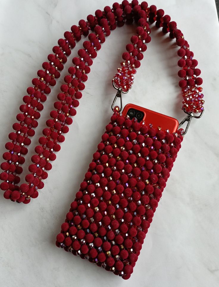 Vintage Beaded Mobile Cover
