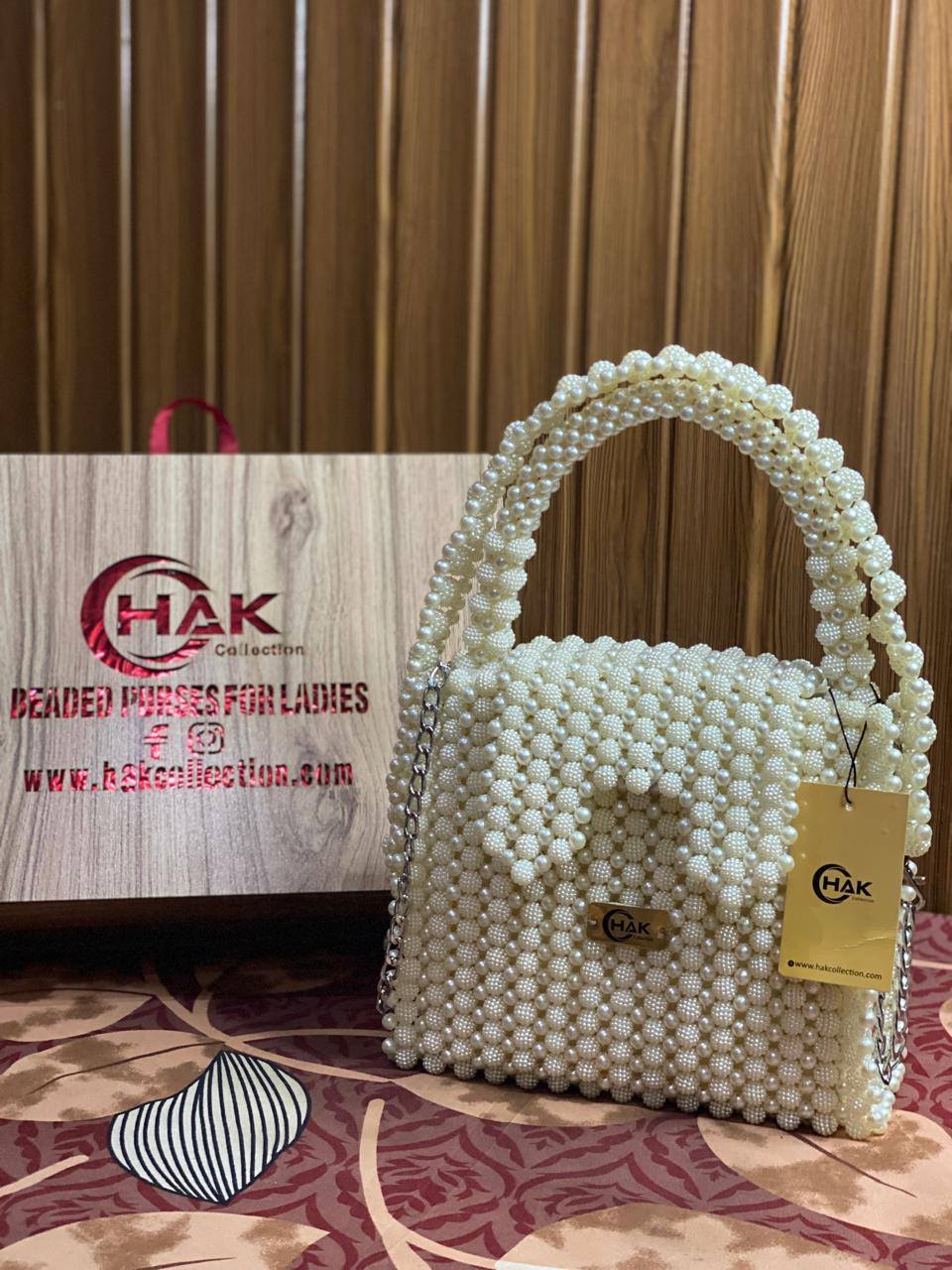 Vintage Style Beaded Bag