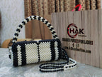 White&Black Bridal Purse