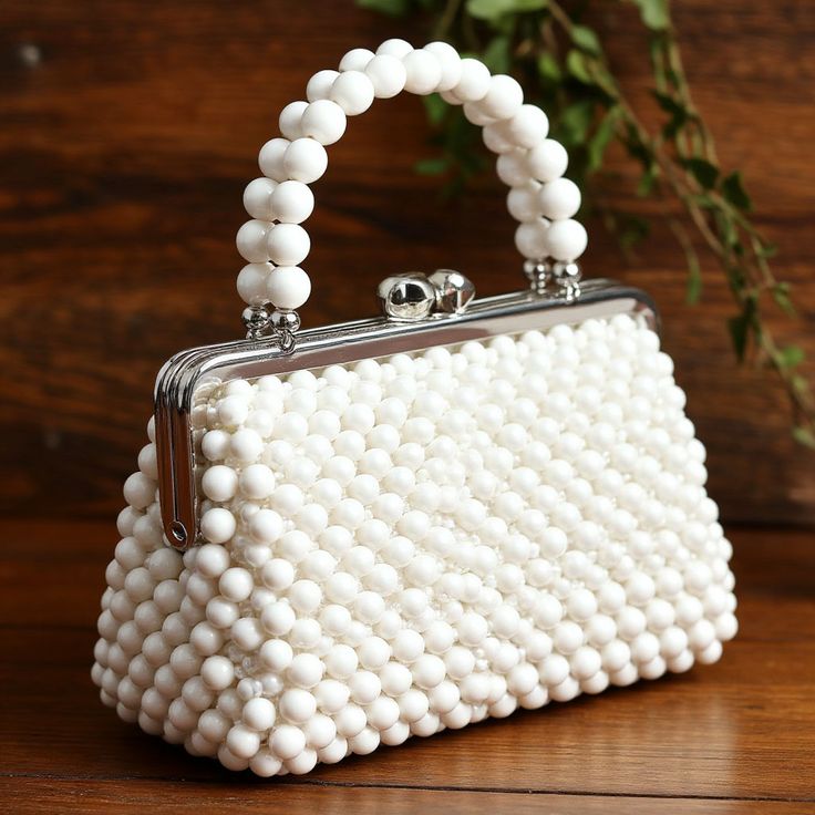 Pearl Beaded Clutch