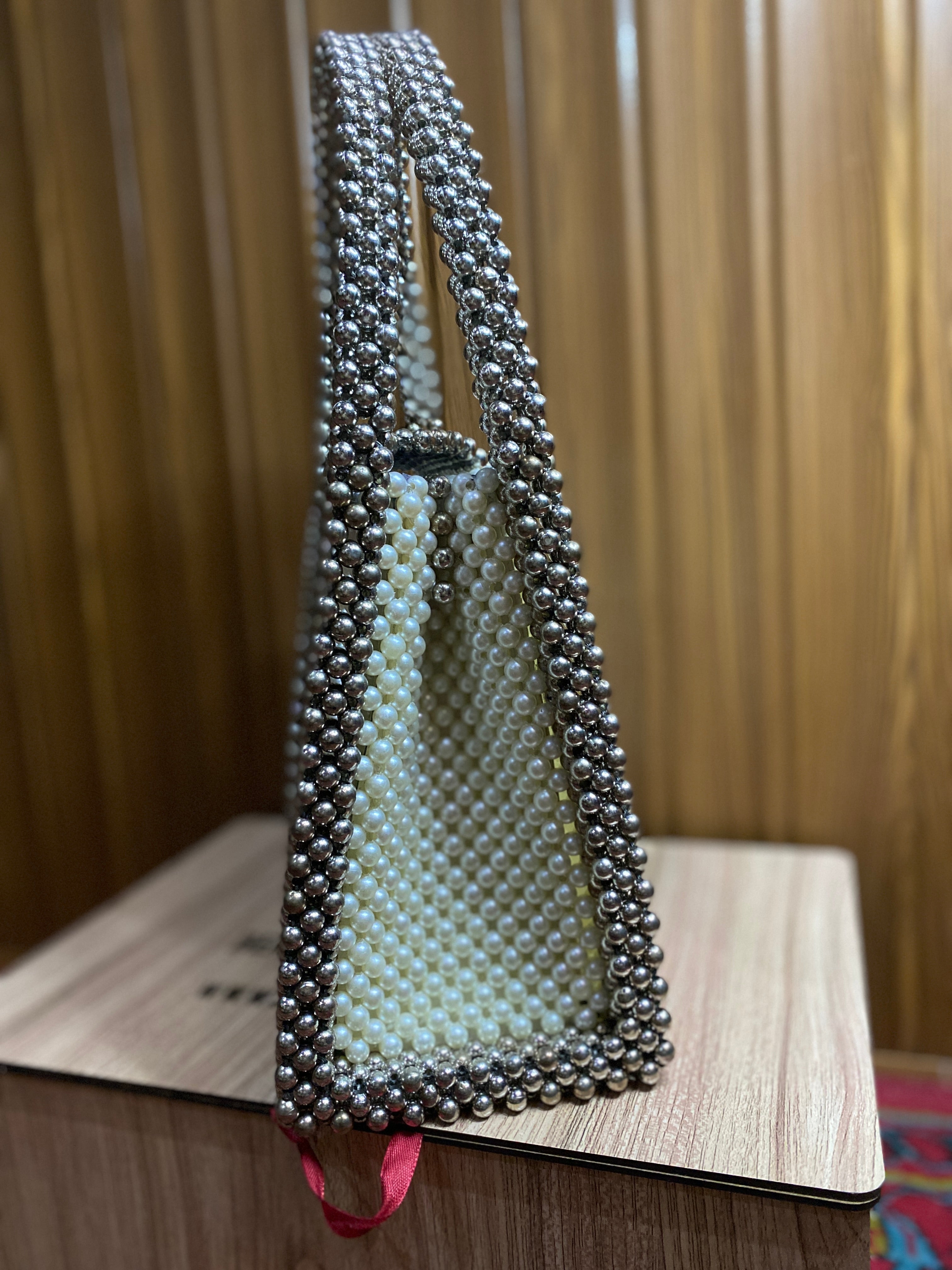 Beaded Hand Carry Bag