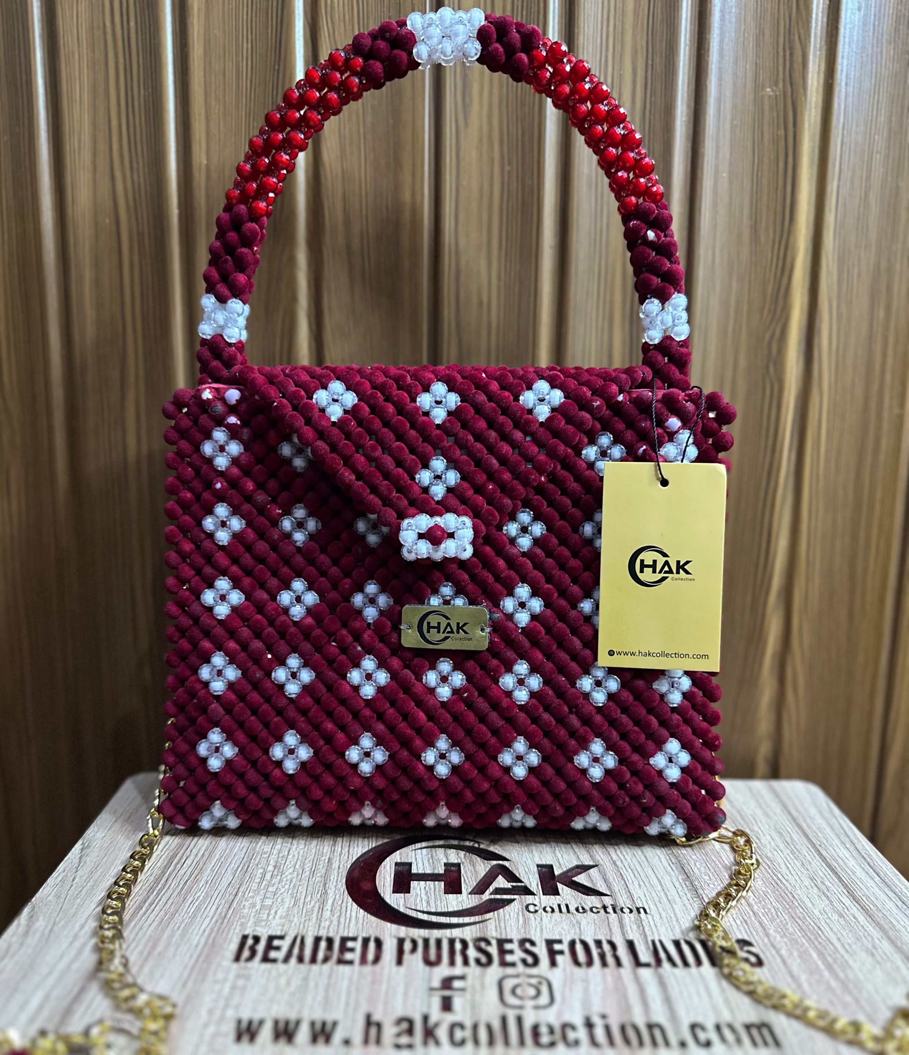 Red Velvet Bridal Bag