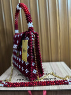 Red Velvet Bridal Bag
