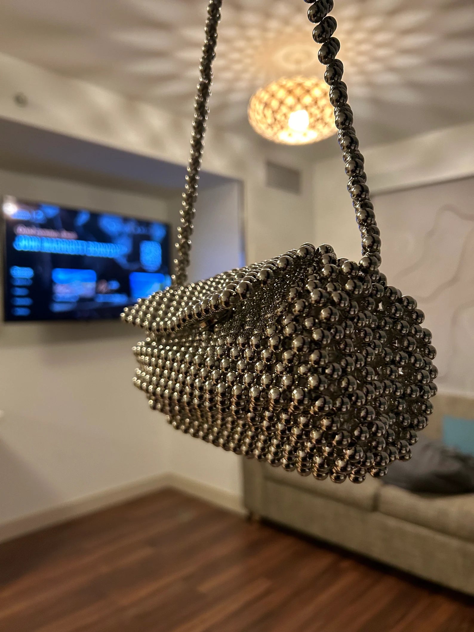 Beaded Hand Carry Bag