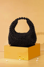 Black Beaded Bag