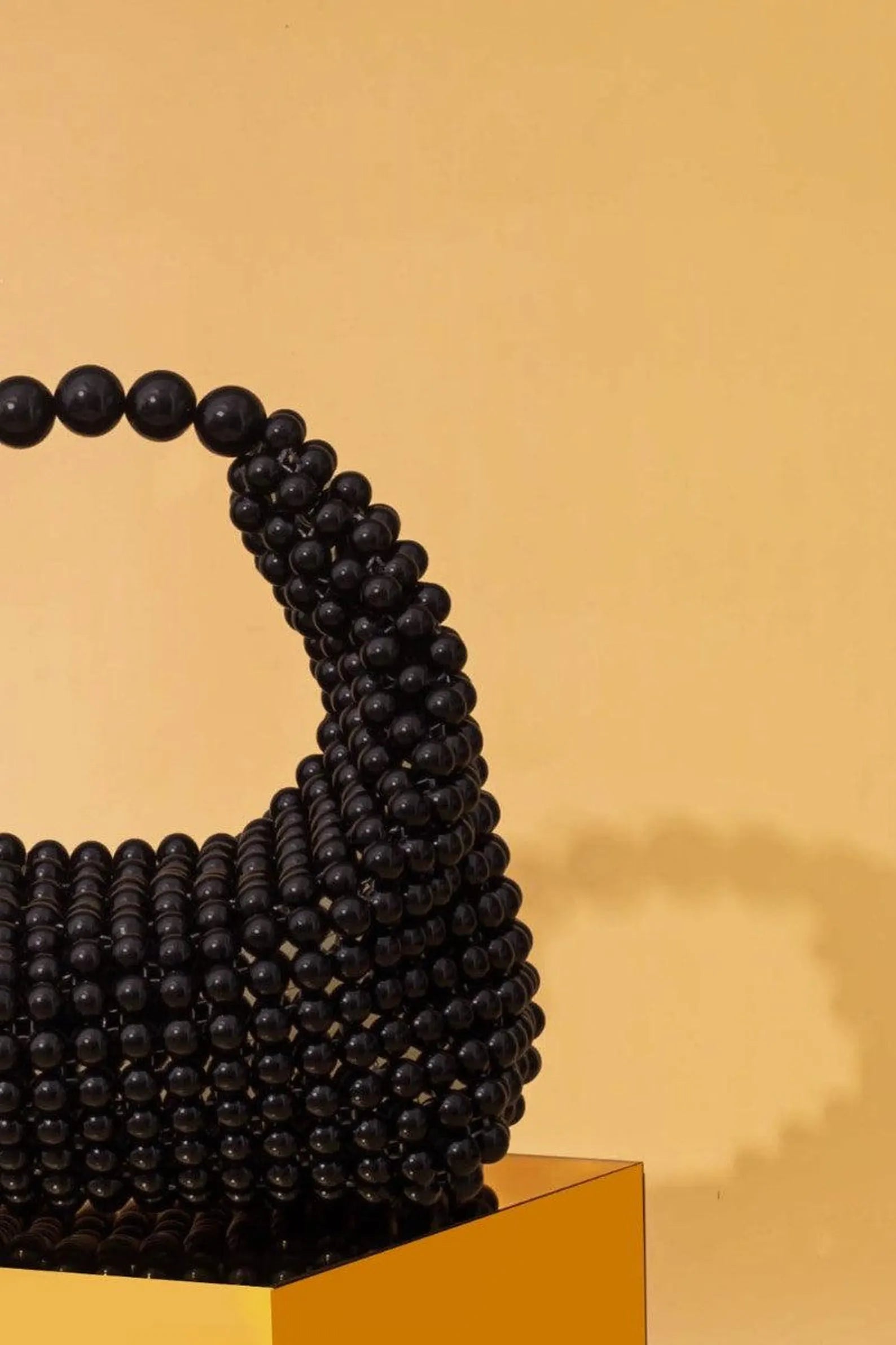 Black Beaded Bag