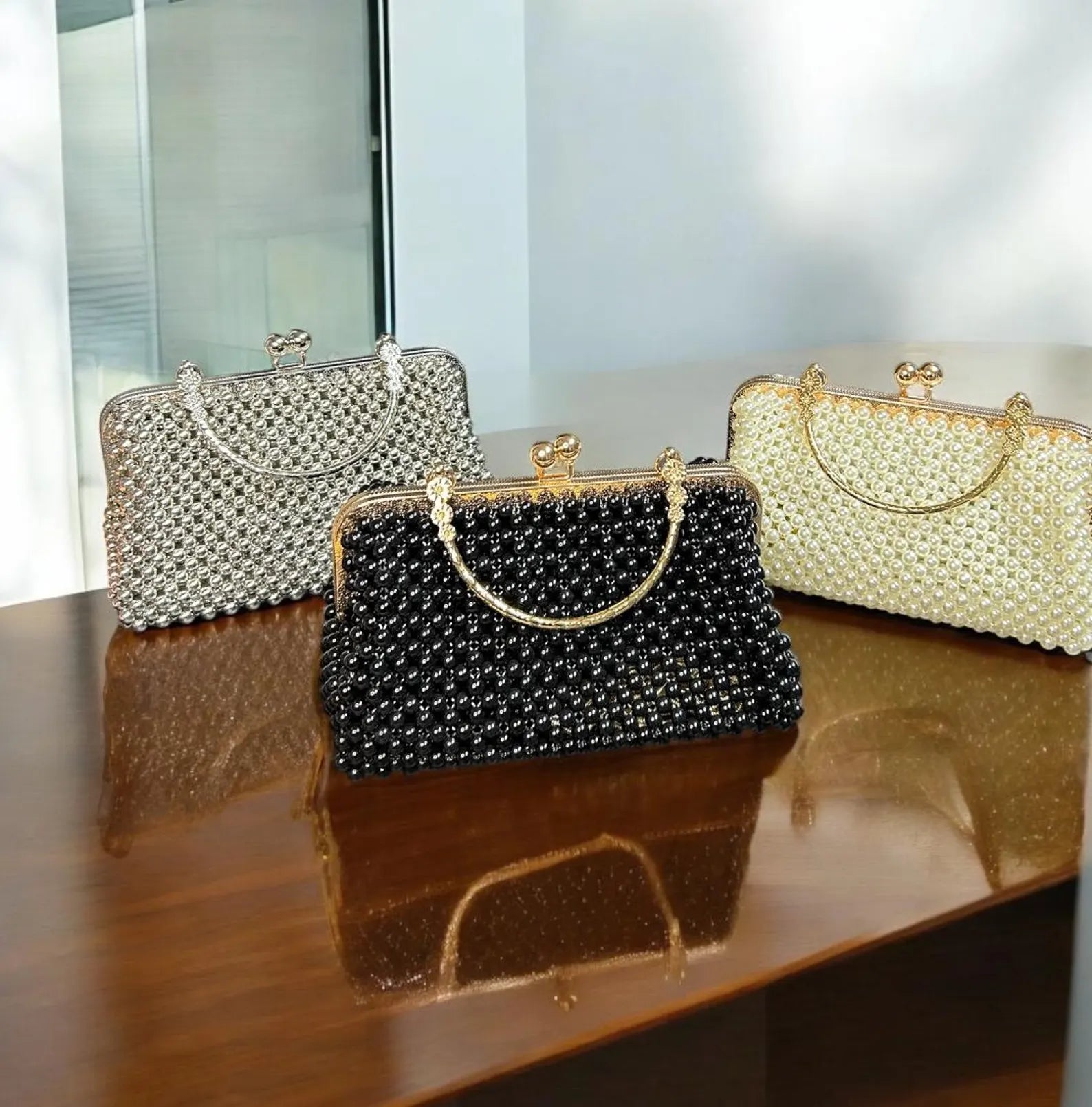 Nathalie Beaded Clutch