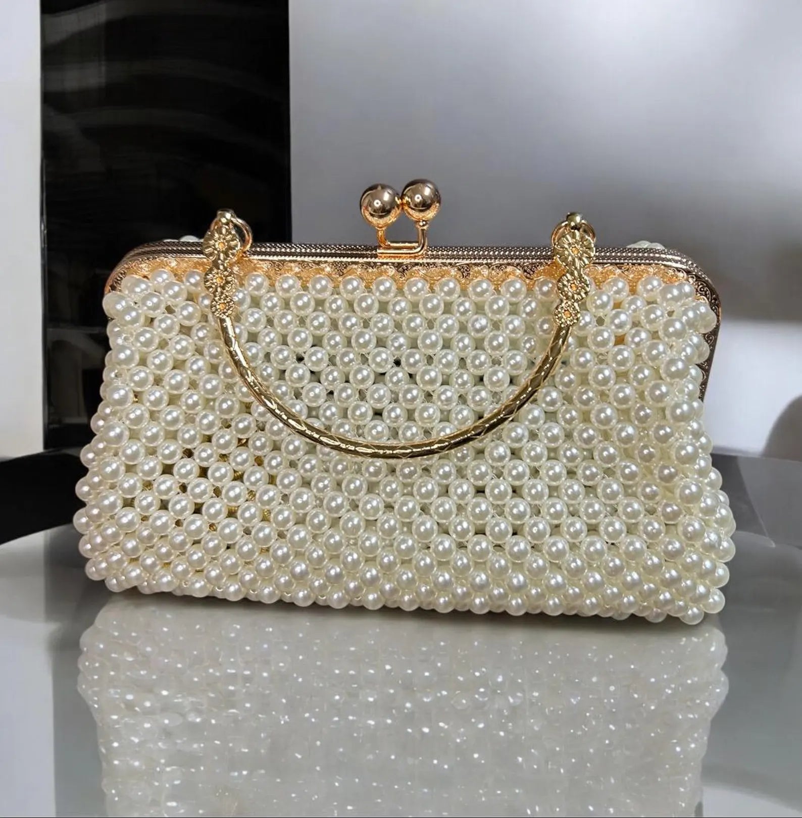 Nathalie Beaded Clutch