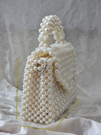 Cream White Pearl Bag