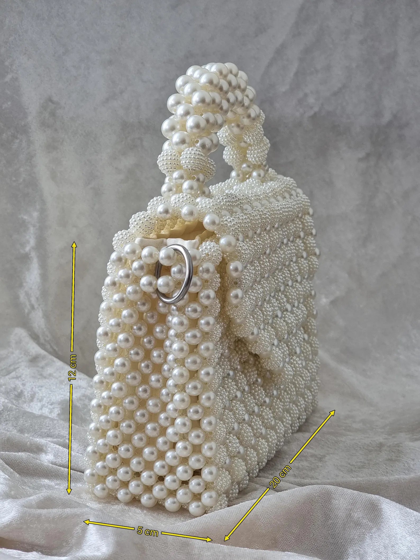 Cream White Pearl Bag