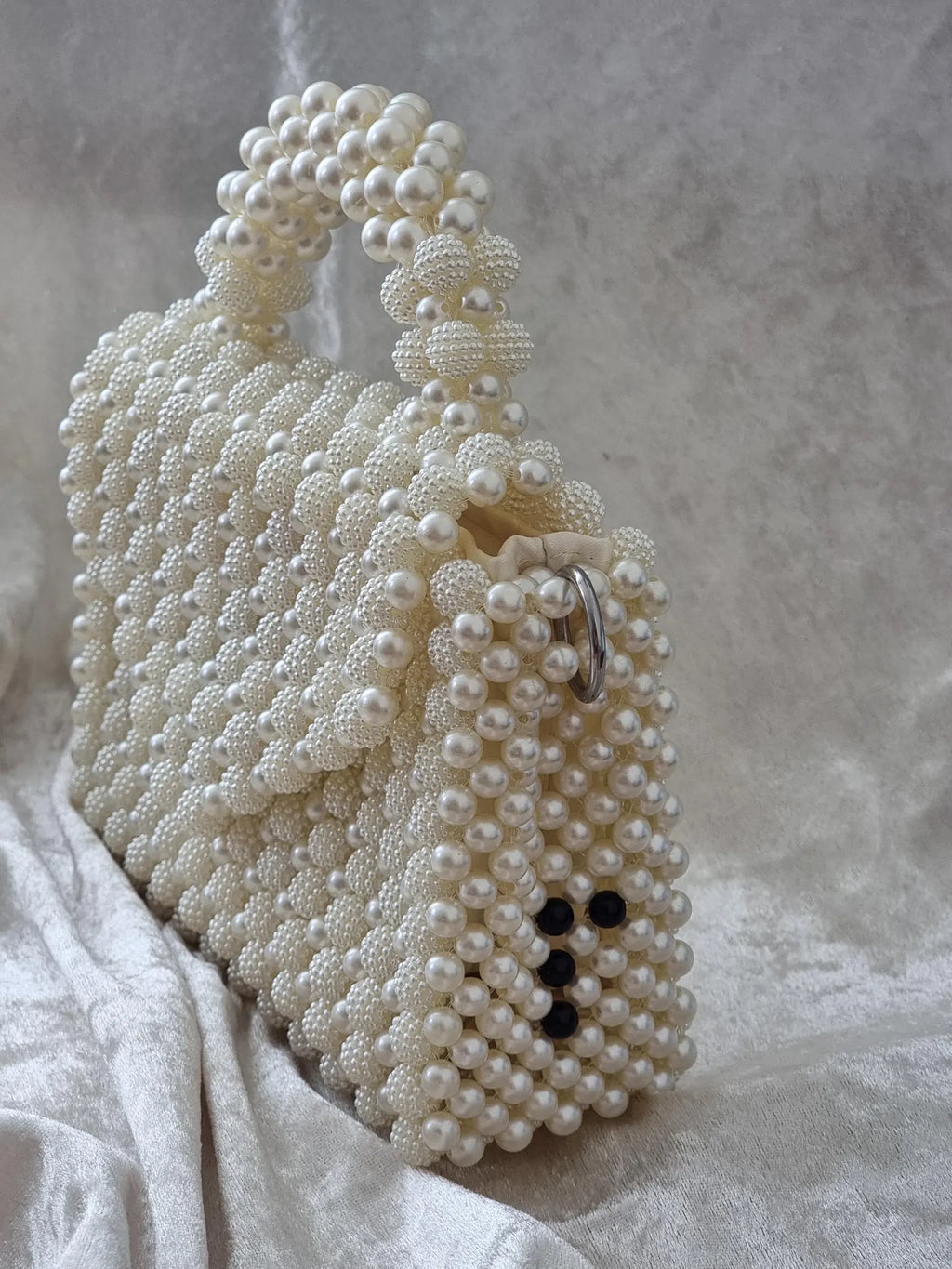 Cream White Pearl Bag