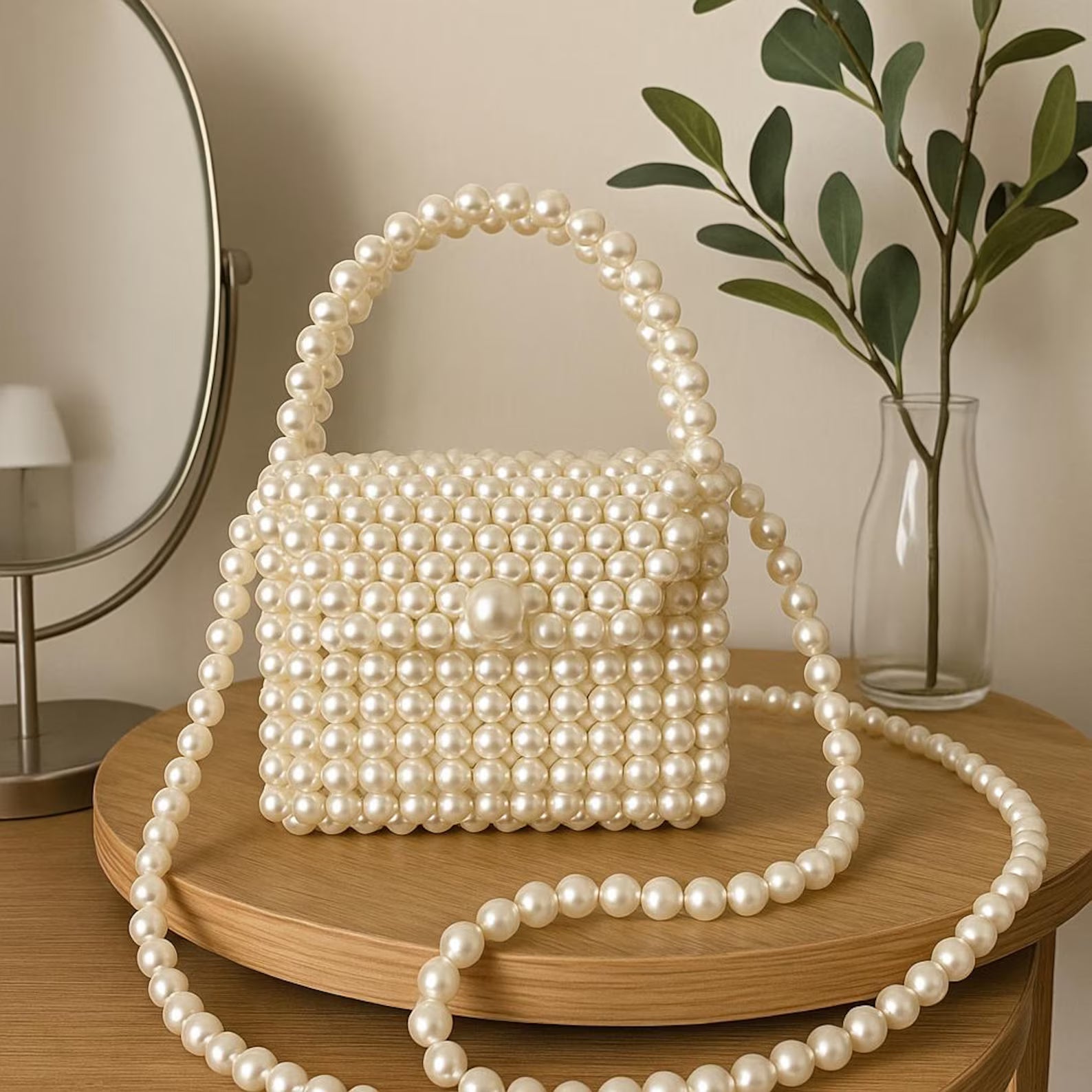 Peal Beaded Bag