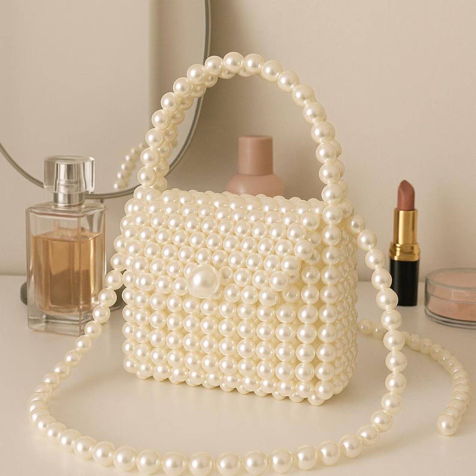Peal Beaded Bag