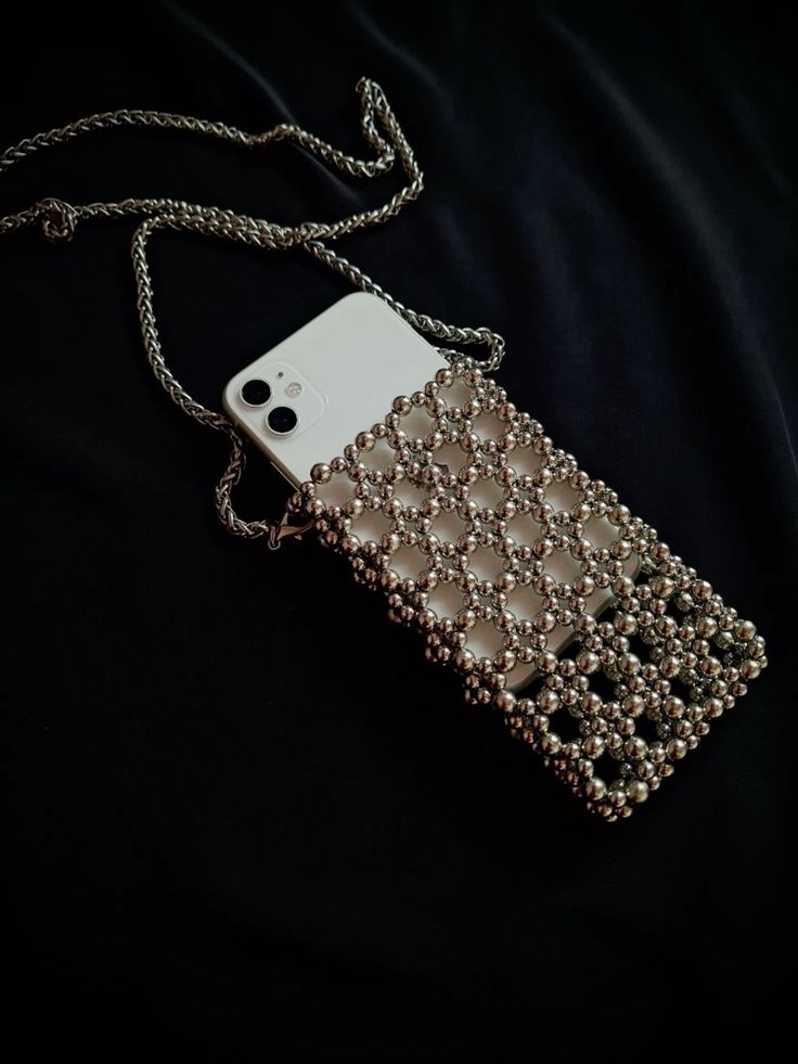 Vintage Beaded Mobile Cover